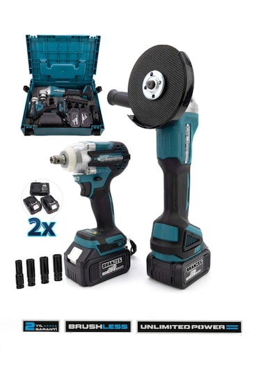 Branzeg BRZ2-SS İkili Set Matkap Sarjlı Spral + Somun Sıkma