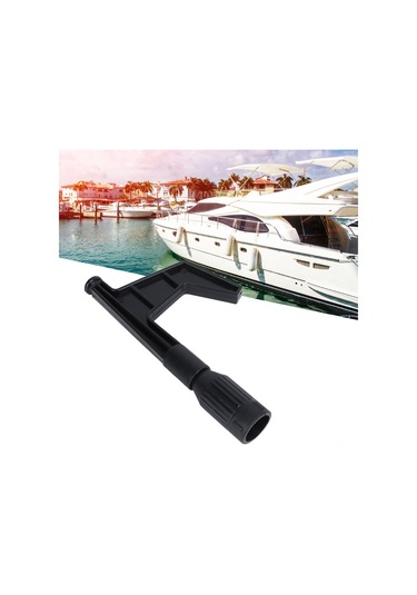 Lemestar Siyah Nilon Bot Kancası - Torklu Tasarım, Deniz Ortamında Dayanıklı, Uç Uzatıcı Pol İle Uyumlu, Hafif Ve Taşınabilir Bot Malzemesi