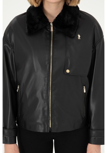 U.s. Polo Assn. Kadın Siyah Deri Mont-kaban 50297228-001 001sıyah U.s. Polo Assn. Kadın Siyah Deri Mont-kaban 50297228-001 001sıyah