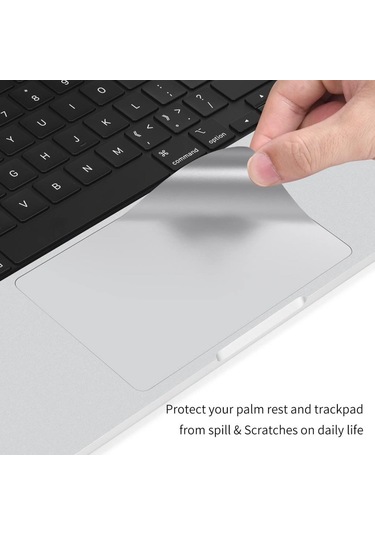Codegen 14" Macbook Uyumlu Air M1 A2442 Silver Trackpad Koruyucu Sticker Etiket