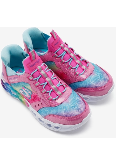 Skechers İnfinite Heart Lights Büyük Kız Çocuk Pembe Işıklı Spor Ayakkabı 303755l Pkmt Pembe