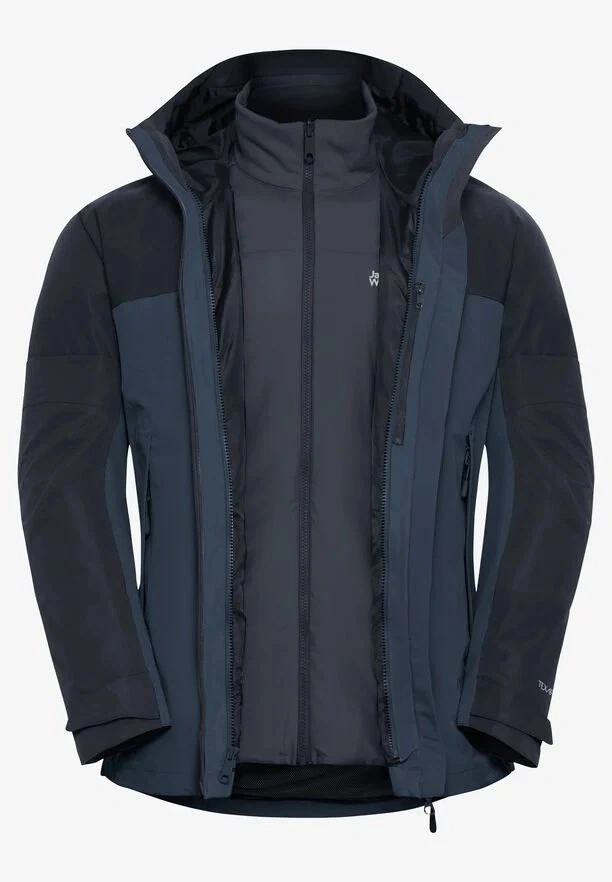 Jack Wolfskin Wild Places 3in1 Erk Lac.out. Ceket Lacivert