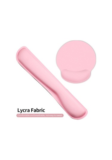 Pazly Hafızalı Köpük Klavye Ve Mouse Pad Bilek Desteği Seti, Gri