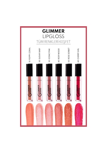 Note Cosmetique Glimmer Gloss Işıltılı Nemlendirici Dudak Parlatıcısı - 30 Iconic Pink