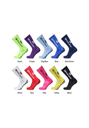 Kangvka Fs Yuvarlak Silikon Tabanlı Kaymayan Futbol Çorapları - Antrenman Ve Maçlar İçin Rahatlık Ve Tutuş Beyaz