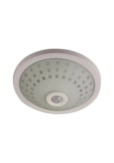 Nisaluce E-2002 Tavan Armatür Camlı Kafes 360 Hareket Sensörlü 5mt Algı 2 Adet E27 Ampul