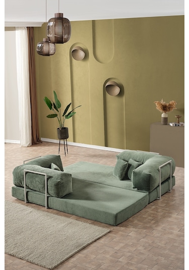 Legom Lucas Aktivite Koltuğu Yatak Olabilen Çok Amaçlı Kanepe L Koltuk Yeşil Yeşil