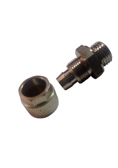 1/4 Diş Sıkma Nipel 10mm Hortum Için Metal 1 Adet Perde Geçiş Nipeli 1/4