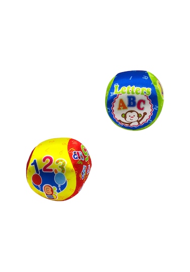 Oyuncak Peluş Top Çıngıraklı 2 Li Top