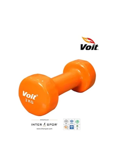Voit Vinyl Demir 2 KG Dambıl Ağırlık Turuncu