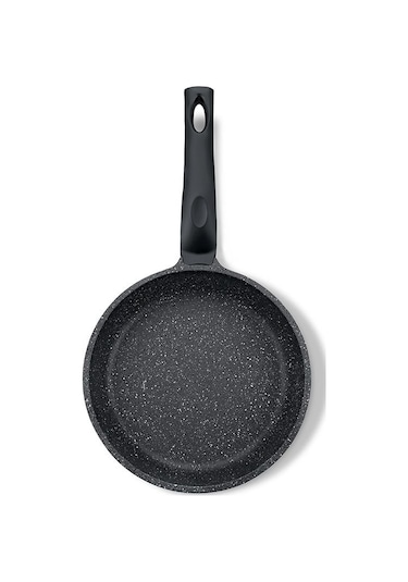 Nehir Siyah 2 Parça Alüminyum Döküm Granit 20-24 cm Tava Takımı