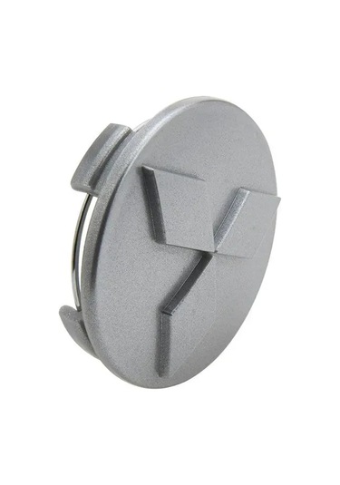 Monyee Mitsubishi Araçları İçin 60mm Kapak, 4'lü Set, Plastik Jant Kapakları, 53mm İç Çap, 10mm Derinlik, Mat Gümüş Rengi