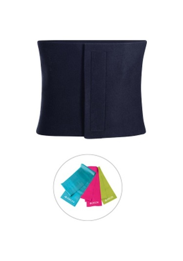 Spor Byfit 25 Cm Geniş Neopren Termal Sauna Kemer Bel Korsesi + Band Seti