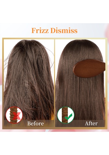 Xiyyadms Saç Tutanaklarını Çözücü Kuru Saç Fırçası - Domuz Tüyü Dişli Saç Bakımı Fırçası - Aşılamalı Saç Bakıma Yardımcı Fırça - Anti-statik Saç Fırçası