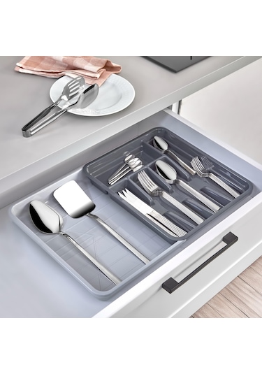 Okyanus Home Ayarlı Çekmece İçi Kaşıklık Antrasit