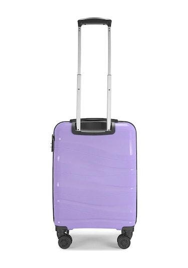 Wexta Wx-pp10 Dalgalı Lila Kabin Boy Polipropılen Valiz Lila