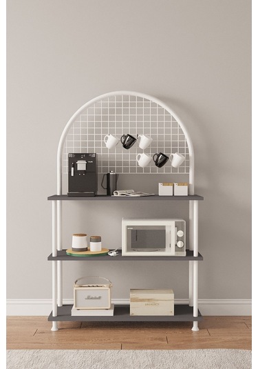 Çevir Kur Çok Amaçlı Kahve Köşesi Dolabı, Mutfak Standı, Mutfak Dolabı, Mutfak Düzenleyici 71 134 35 Antrasit