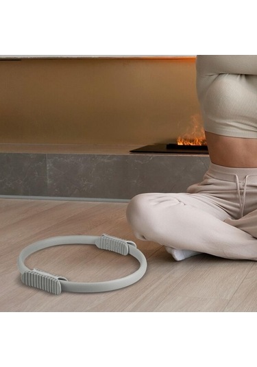 Ganzhoushop Uyluk Suntek Ring Kolay Pilates İç Gri Gri Esnek Egzersiz Circle Zm Gri