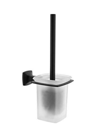 A4412536 Base 400 Tuvalet Fırçalığı Duvardan Siyah