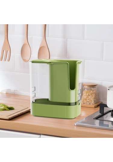 Homyl Bıçak Bloğu Tutucusu Çiftlik Evi Mutfak Alet Depolama Gosterildigi Gibi