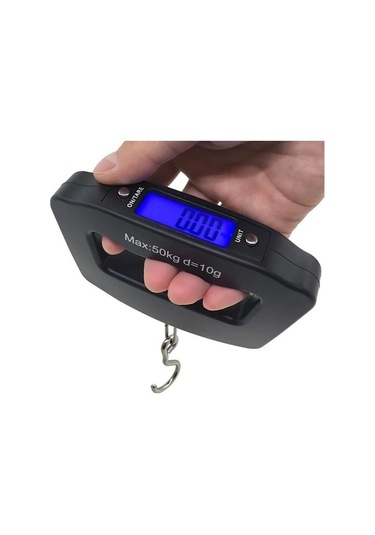 Trendooze Portatif El Tipi 23lb Siyah Dijital Bavul, 110 Kapasiteli Lcd Ekran Hediye Siyah