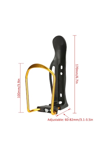 Reedark Alüminyum + Plastik Bisiklet Su Flası Tutucusu, Ayarlanabilir 60-82mm , Dağ Bisikleti/road Bike Uyumlu, Hafif Ve Dayanıklı, Siyah