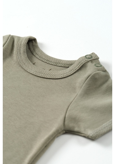 Tinylamb Elation Gourd Şort Ve Bodysuit Takım - 2 Parça Haki Yeşil