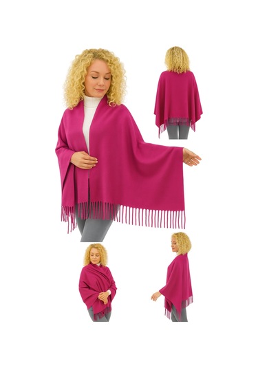 1 Adet Kadın Büyük Bedene Uygun Ekstra Yumuşak Dokulu Püskül Detaylı Kışlık Atkı Omuz Şalı Fuşya 1 Adet Kadın Büyük Bedene Uygun Ekstra Yumuşak Dokulu Püskül Detaylı Kışlık Atkı Omuz Şalı Fuşya