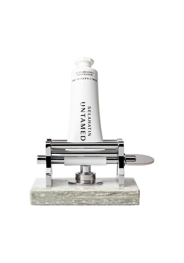 Selahatin Mermer Diş Macunu Sıkacağı Marble Toothpaste Squeezer Beyaz - Siyah