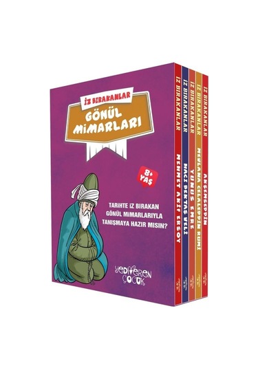 İz Bırakanlar - Gönül Mimarları Seti - 5 Kitap Takım - Eda Bayrak - Yediveren Çocuk