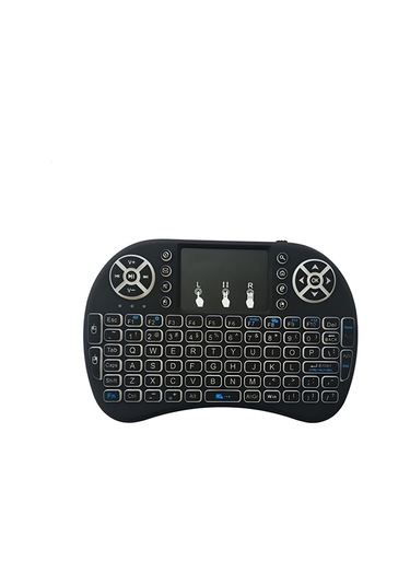 Smart TV - TV Box Kablosuz Dokunmatik Işıklı Q Klavye - Wireless