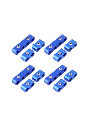 Konesam 12 Adet Mavi Aluminyum İğne Tel Ayırıcı - 8mm, 9mm, 10mm Uyumlu - Motor Telini Düzenleyen Ve Düzenleyen Parçalar