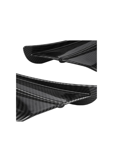 Xianwen Parlak Karbon Fiber Motosiklet Sabit Rüzgar Kanat Seti -