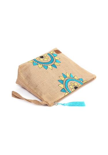 Ju Yaratıcı Tasarım Hasır Kadın Portföy & Clutch Üçgen Çanta