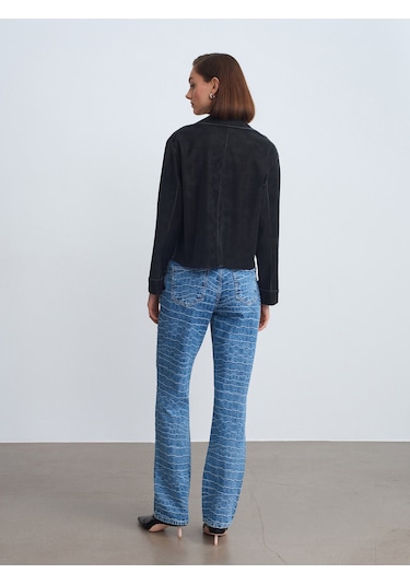 Dilvin 72095 %100 Pamuk Straight Jean-mavi Mavi