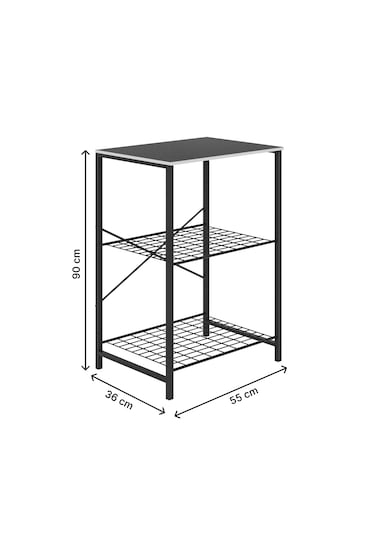Çok Amaçlı Mutfak Rafı Bangosu Masa Dar Füme 1444