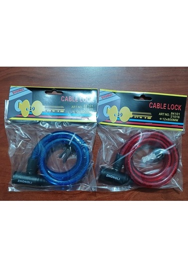 Zhongli Kilit 12x80 Mm Zhongli Anahtarlı Kırmızı