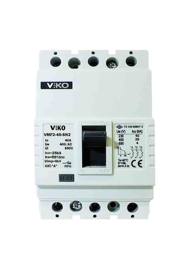 Viko 3x40 Amper 35ka Sabit Kompakt Şalter Vmf2-40-sn2
