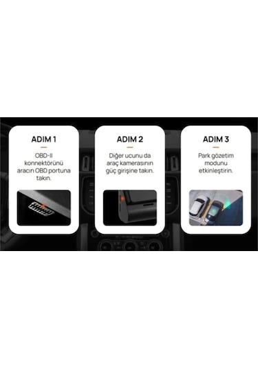 Obd-ıı Park Gözetim Kablosu Tüm Type-c Kameralar İle Uyumlu