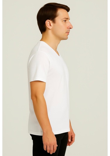 Axxel Erkek Beyaz Kısa Kollu-d804 Beyaz