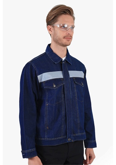 5 Cm Reflektörlü Kot Mont Lacivert