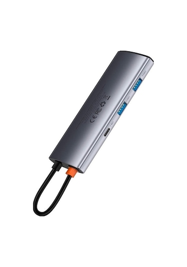 Novahub Metal Gleam 7 In 1 Multifonksiyonel Hub Dock Station, Gümüş Parıltılı