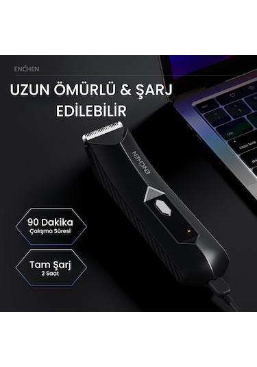 Enchen Spark 2 Led Işıklı Şarjlı Çok Fonksiyonlu Saç Ve Tıraş Makinesi