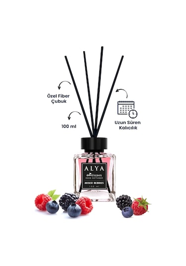 Nature's Scents Bergamot & Patchouli + Mixed Berries + Ocean Bambu Çubuklu Oda Kokusu 3 x 100 ML