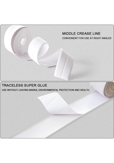 Siyah 3.2/1 M Su Geçirmez Duvar Sticker Kendinden Yapışkanlı Pvc Sızdırmazlık Bantl Lavabo Soba Çatlak Şeritler Mastikler 57009915