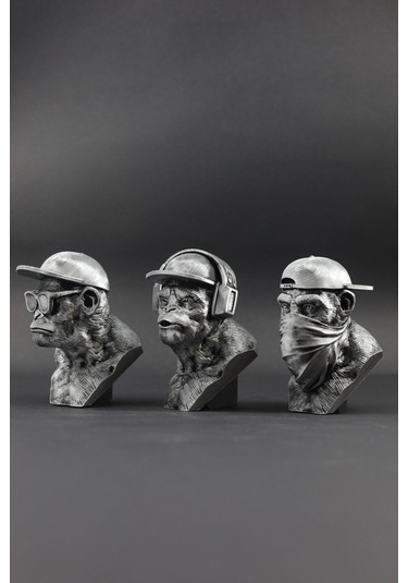 Üç Maymun - Figür / Büst - 12cm