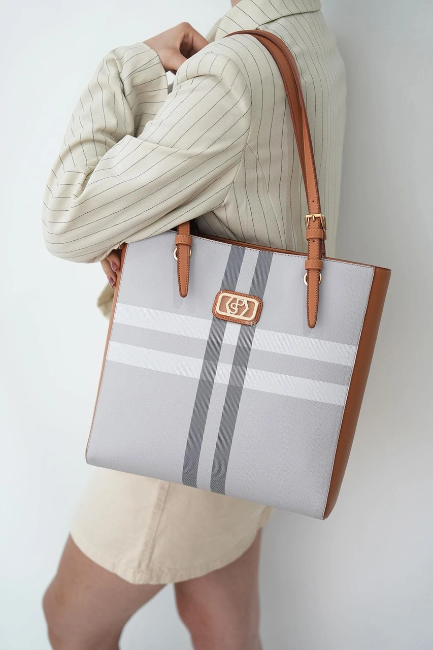 Silver Polo Kadın Omuz Çanta 1096 Gri