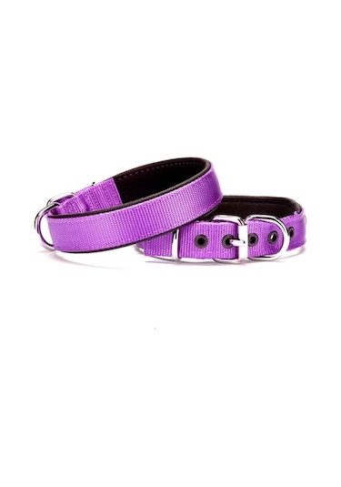 Doggie Comfort Sade Dokuma Boyun Tasması 2x35-40cm Mor