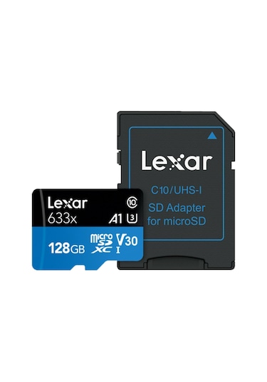 Lexar 633X 128 GB MicroSD 95 MB/S C10 A1 V30 Hafıza Kartı