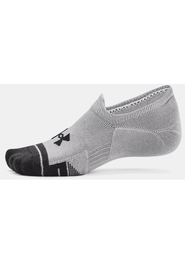 Under Armour Unisex UA Performance Tech 3’lü Paket Ultra Low Tab Çorap 1379502-011 Beyaz - Gri